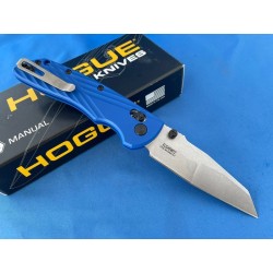 Couteau Hogue Deka ABLE Lock Blue Lame Acier CPM-MagnaCut Manche Polymère Clip Made USA HO24363 - Livraison Gratuite