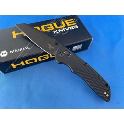 Couteau Hogue Deka ABLE Lock Black Lame Acier CPM-MagnaCut Manche Polymère Clip Made USA HO24366 - Livraison Gratuite