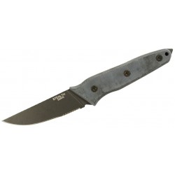 Couteau Ontario Stealth Lame Acier S35VN Serr Manche Micarta Etui Nylon Made USA ON8198 - Livraison Gratuite