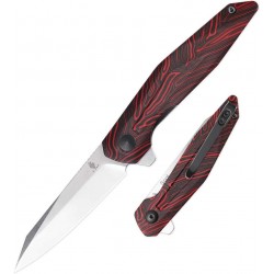 Couteau Kizer Cutlery Spot Black/Red Manche G10 Lame Acier 154CM Linerlock Clip KIV3620C1 - Livraison Gratuite