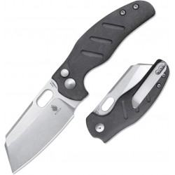 Couteau Kizer Sheepdog C01c Mini Manche Richlite Lame Acier 154CM Button Lock Clip KIV3488BC1 - Livraison Gratuite