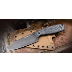 Couteau Ontario Cerberus Lame Acier D2 Manche G10 Etui Tan Kydex Made USA ON1775 - Livraison Gratuite