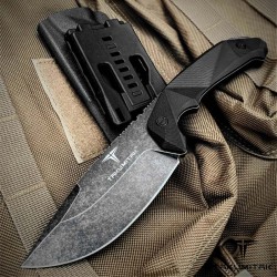 Couteau Takumitak COMPANION Lame Acier D2 Stonewash Manche G10 Etui Kydex TKF212SW - Livraison Gratuite