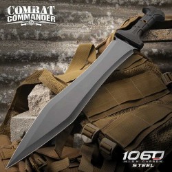 Glaive United Cutlery Combat Commander Gladiator Lame Acier Carbone 1060 Manche TPS Etui Nylon UC3009 - Livraison Gratuite