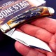 Couteau Rough Ryder Cinnamon Bone Stag Manche Os Lame Acier Carbone Cran Forcé RR2425 - Livraison Gratuite