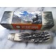 Couteau Marble's Black Stag Jumbo Trapper 2 Lames Acier 440 Manche Os Slip Joint MR471 - Livraison Gratuite