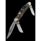 Couteau Rough Ryder Gentlemans Stockman Midnight Canif 3 Lames Acier 440 Manche Résine RR959 - Livraison Gratuite