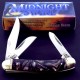 Couteau Rough Ryder Gentlemans Stockman Midnight Canif 3 Lames Acier 440 Manche Résine RR959 - Livraison Gratuite