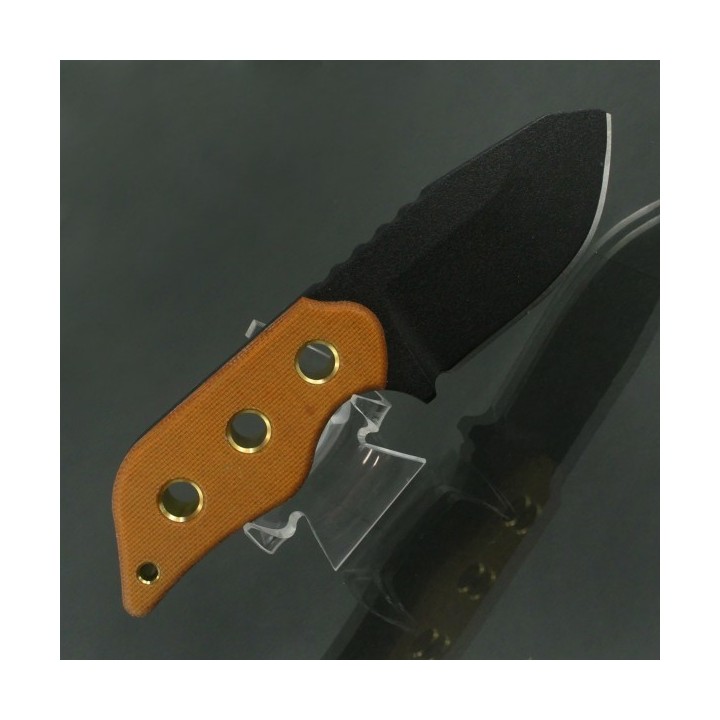 Couteau de Survie Tops Lil Roughneck Lame Acier 5160 Manche Micarta Etui Kydex Made In USA TPLRNK01 - Livraison Gratuite