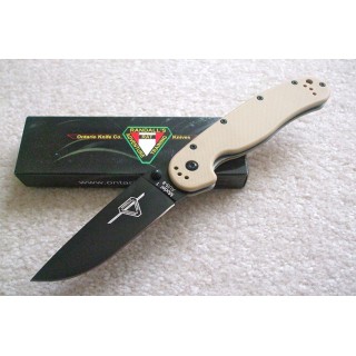 Couteau Ontario RAT-1 Lame Acier AUS-8 Manche Fibre de Nylon Linerlock ON8846DT - Livraison Gratuite