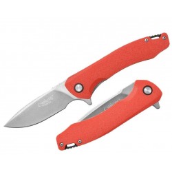 Couteau Camillus Scivik Red Lame Acier 420 Manche GFN IKBS Linerlock Clip CM19677 - Livraison Gratuite