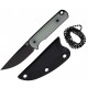 Couteau Ferrum Forge Lackey Jade Lame Acier D2 Manche G10 Etui Kydex FF001NATBLK - Livraison Gratuite