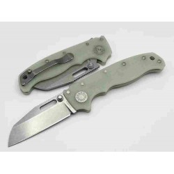 Couteau Demko Knives AD20.5 S35VN Shark Foot Jade Manche G10 Lame Acier S35VN Shark Lock IKBS Clip DEM09631 - Livraison Gratuite