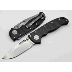 Couteau Demko Knives AD20.5 S35VN Clip Point Black CF Manche Carbon Fiber Lame Acier S35VN IKBS DEM09626 - Livraison Gratuite