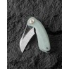 Couteau Bestech Bihai Jade Manche G-10 Lame Acier 14C28N 2 Tons IKBS Linerlock Clip BTKG53F - Livraison Gratuite
