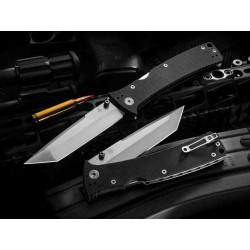 Couteau Nemesis Mar Private MPR3 Lame Tanto Acier S35VN Manche G10 Lockback Clip NE22T - Livraison Gratuite