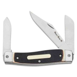 Couteau Cold Steel Ranch Boss III Stockman 3 Lames Acier 8Cr13MoV Manche ABS Etui Cuir CSFLSTKMN - Livraison Gratuite