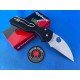 Couteau Spyderco Lil' Native Wharncliffe Lame Acier CPM-S30V Manche G10 Compression Lock Clip USA SC230GPWC - Livraison Gratuite