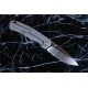 Couteau QSP Puffin Gray Manche Titane/Fibre Carbone Lame Acier S35VN IKBS Framelock Clip QS127E2 - Livraison Gratuie