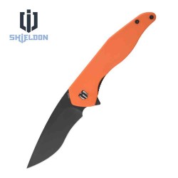 Couteau Shieldon Viper Tangerine Lame Acier 154CM G10 Handle IKBS Linerlock Clip SHIEG01A - Livraison Gratuite