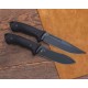 Couteau Spartan Blades Harsey Nessmuk Lame Acier Carbone 1095 Manche ABS Etui ABS Made USA SBSL005BK - Livraison Gratuite