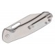 Couteau CJRB Pyrite Wharncliffe Lame Acier AR-RPM9 Satin Manche Acier Button Lock IKBS Clip J1925AST - Livraison Gratuite