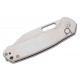 Couteau CJRB Pyrite Wharncliffe Lame Acier AR-RPM9 Satin Manche Acier Button Lock IKBS Clip J1925AST - Livraison Gratuite