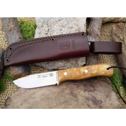 Couteau Joker Campero BSA Olivier Lame Acier 14C28N Etui Cuir Made Spain JKRCO112 - Livraison Gratuite