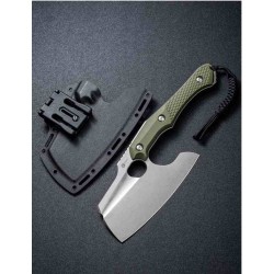 Couteau Civivi Aratra Green Lame Cleaver Acier D2 Manche G10 Kydex Sheath CIVC210412 - Livraison Gratuite