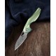 Couteau Bestech Reticulan Green Lame Damas Manche Titane Framelock Clip BTKT1810I - Livraison Gratuite