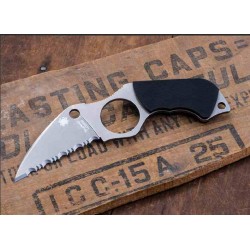 Couteau Spyderco Swick 5 Lame Acier LC200N Wharncliffe Serr Manche G10 Etui Boltaron Made USA SCFB14S5 - Livraison Gratuite