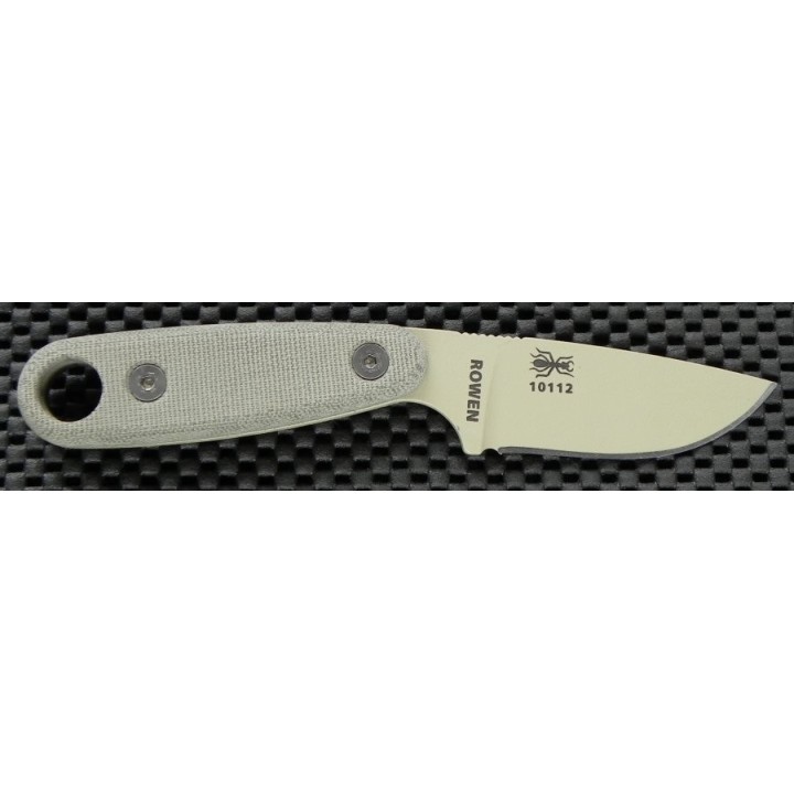 Couteau de Survie Izula II DT Version Desert Tan Carbone 1095 Manche Micarta ESEE Made In USA ESIZ2DT - Livraison Gratuite