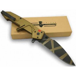 Couteau Extrema Ratio MF2 Desert Warfare Lame Acier N690 Manche Aluminium Clip Made Italy EX133MF2DW - Livraison Gratuite