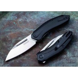 Couteau Kershaw Turismo A/O Lame Acier D2 Manche Acier KIVT Framelock Clip KS5505X - Livraison Gratuite