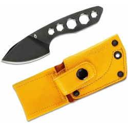 Couteau Gerber Dibs Lame Acier 440 Manche Squelette Etui Cuir G1903 - Livraison Gratuite