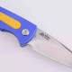 Couteau Shieldon Colibri Blue/Yellow Manche G10 Lame Acier 154CM IKBS Linerlock Clip SHIMT01A - Livraison Gratuite