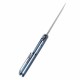 Couteau Kansept Arcus Blue Manche Titane/FCarbone Lame Acier CPM-S35VN IKBS Framelock Clip K1046A1 - Livraison Gratuite