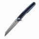 Couteau Kansept Arcus Blue Manche Titane/FCarbone Lame Acier CPM-S35VN IKBS Framelock Clip K1046A1 - Livraison Gratuite