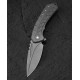 BTKT2203A Bestech Buwaya Gray SW Titanium Handle M390 Drop Point Blade Framelock Clip - Livraison Gratuite