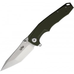 Couteau Beyond EDC Dash Od Green Manche G10 Lame Tanto Acier D2 Linerlock Clip BEDC2203OD - Livraison Gratuite