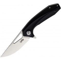 Couteau Beyond EDC Sirocco Black Manche G10 Lame Trailing Point Acier D2 Linerlock Clip BEDC2204BK - Livraison Gratuite