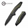 Couteau Civivi Hypersonic OD Green Lame Tanto Reverse Acier 14C28N Manche Acier/G10 IKBS Clip CIVC220111 - Livraison Gratuite