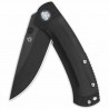 Couteau QSP Knife Copperhead Black Manche G10 Lame Acier 14C28N blackwash IKBS Linerlock Clip QS109A2 - Livraison Gratuite 