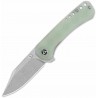 Couteau QSP Kestrel Jade Lame Acier 14C28N SW Clip Point Manche G10 IKBS Linerlock Clip QS145B1 - Livraison Gratuite