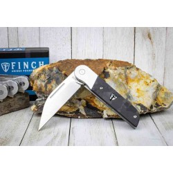 Couteau Finch RECIPROCITY CFiber Lame Wharncliffe Acier 154CM Manche Fibre Carbone IKBS Clip FKCRP110 - Livraison Gratuite