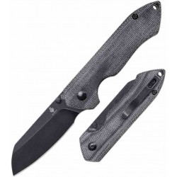 Couteau Kizer Guru Black Lame Acier 154CM Manche Micarta IKBS Linerlock Clip KIV3504C1 - Livraison Gratuite