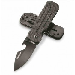 Couteau BLACKHAWK HawkPoint Black Lame Acier 9Cr18Mov Manche G10/Acier Framelock Clip BH15HP01BK - Livraison Gratuite