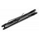 Couteau BLACKHAWK Be-Wharned A/O Black Lame Acier D2 Combo Wharncliffe Manche G10 Clip BH15BW211BK - Livraison Gratuite