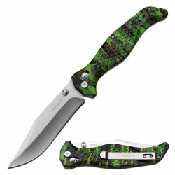 Couteau Tac Force Rapid Lock Camo Lame Acier 3Cr13 Manche Nylon IKBS Clip TF1046C - Livraison Gratuite