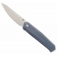 Couteau Kansept Integra Blue Manche Titane Lame Acier M390 IKBS Framelock Clip K1042A3 - Livraison Gratuite